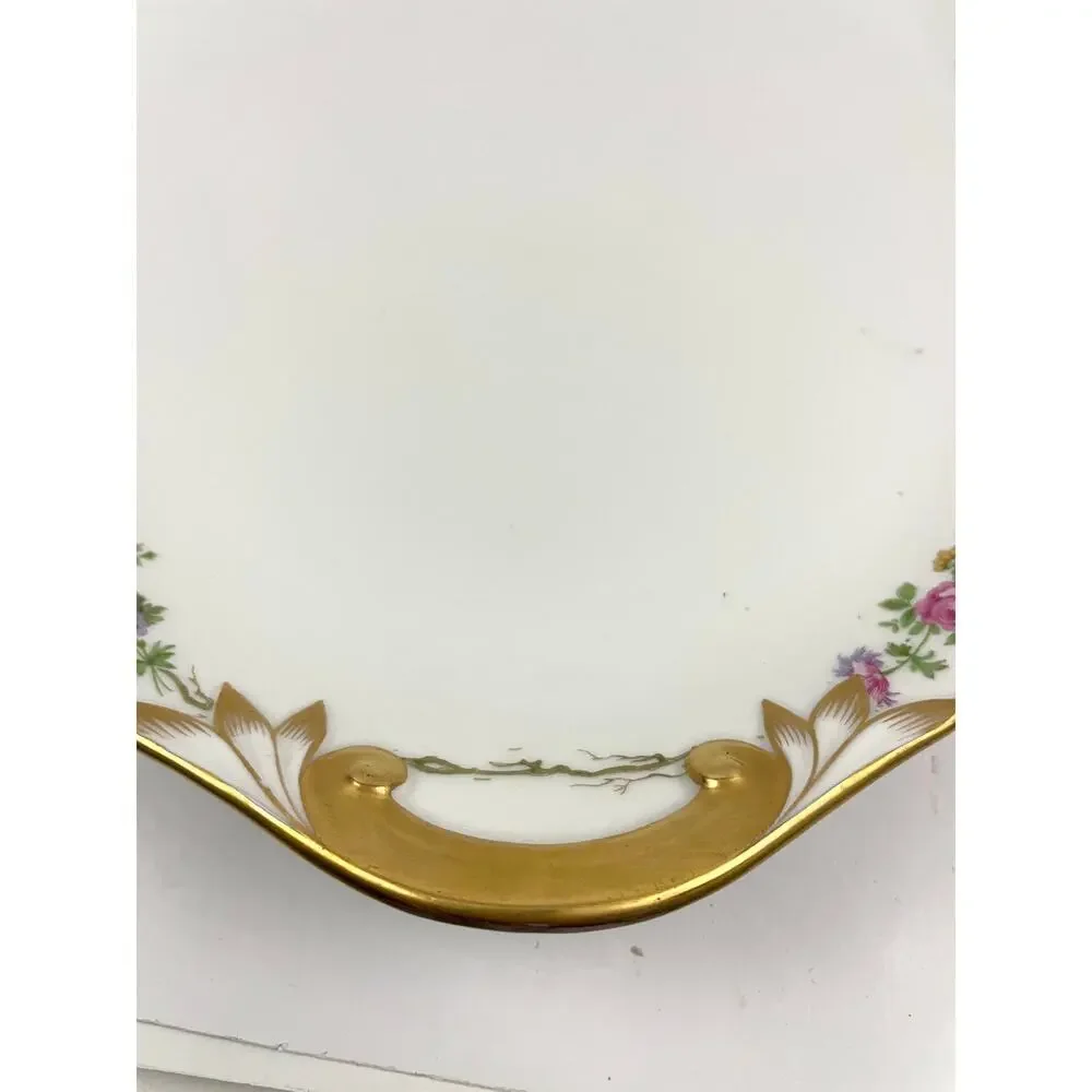 Antique GDA Limoges Oval Serving Platter 17